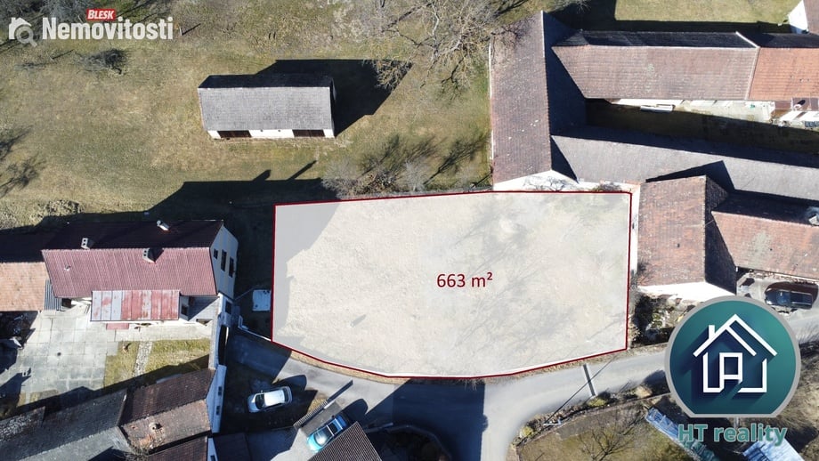 Prodej stavebního pozemku 663 m², Trhové Sviny - Otěvěk
