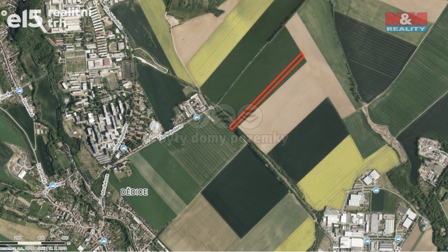 Prodej zemědělská půda, 1 557 m² - Vyškov - Dědice