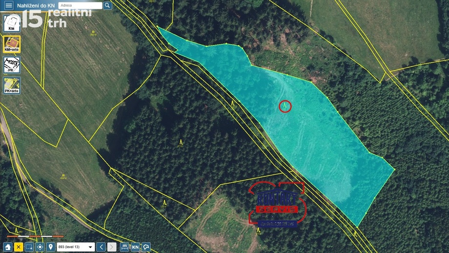 Prodej lesy, 10 149 m² - Svojek - Tample