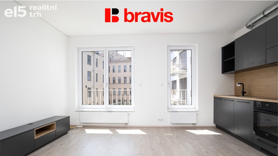 Pronájem byty 2+kk, 47 m² - Brno - Trnitá