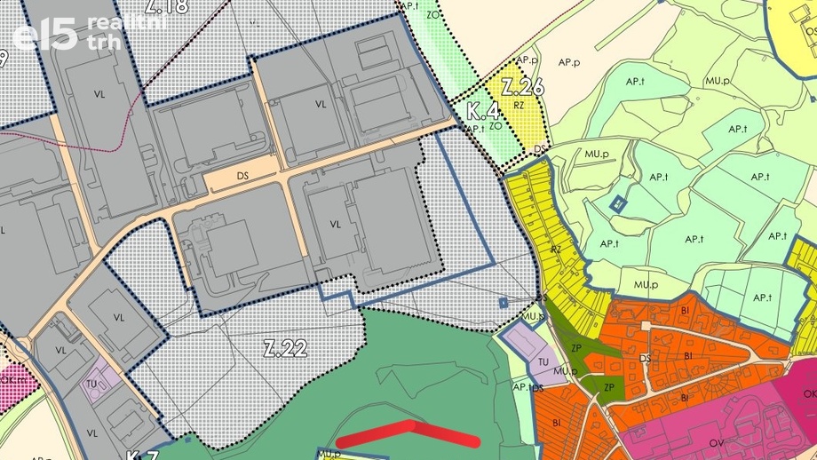 Prodej komerčního pozemku 21 910 m², Kadaň