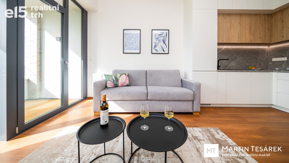 Pronájem byty 1+kk, 31 m² - Brno - Trnitá