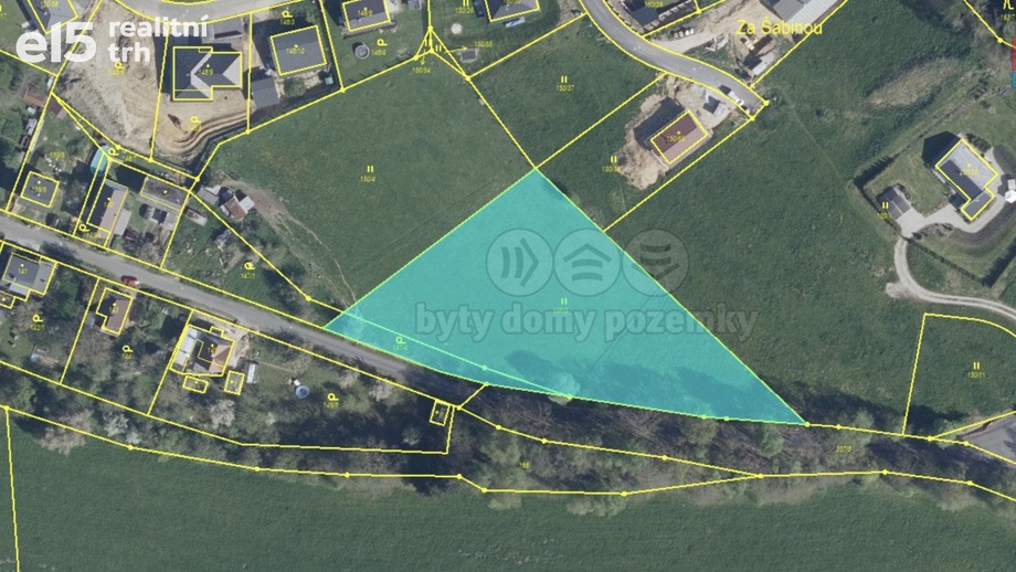 Prodej pozemky pro bydlení, 993 m² - Šabina