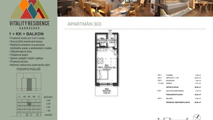 Prodej bytu 1+kk 31 m², Harrachov