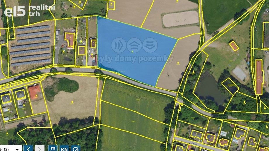 Prodej pole 10 352 m², Václavice