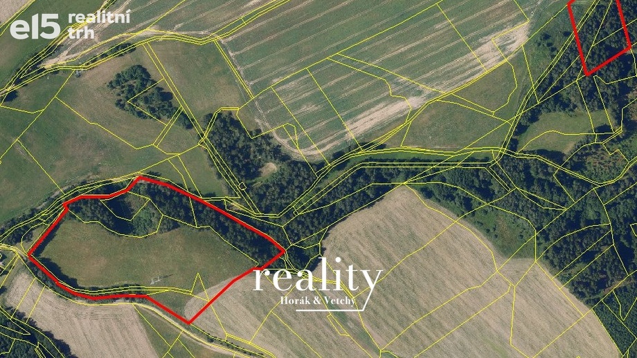 Prodej lesy, 51 174 m² - Vojnův Městec
