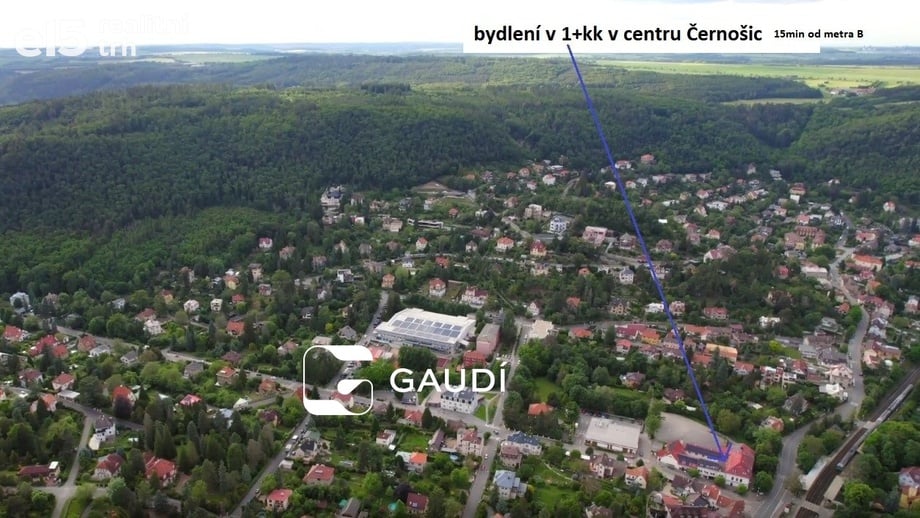 Pronájem byty 1+kk, 37 m² - Černošice