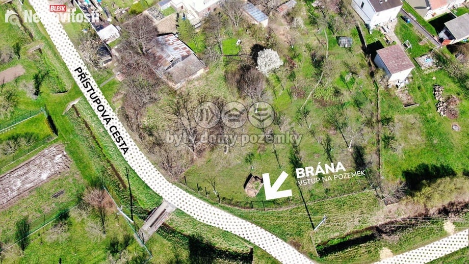 Prodej zahrady 1 542 m², Polkovice