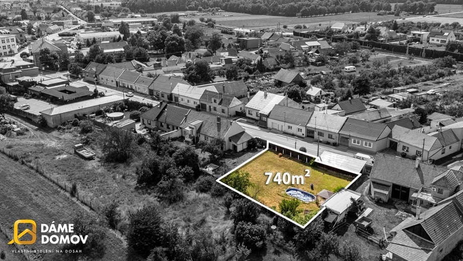 Prodej stavebního pozemku 740 m², Moravský Písek