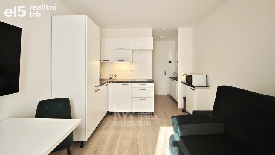 Pronájem bytu 1+kk 18 m², Praha - Vršovice