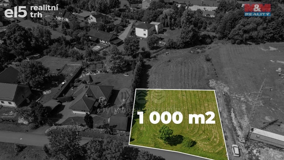 Prodej pozemky pro bydlení, 1 000 m² - Hukvaldy - Rychaltice