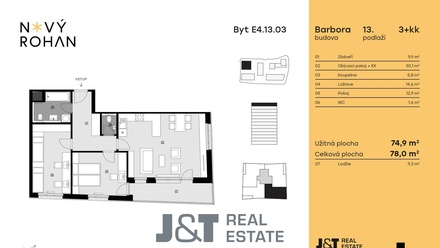 Prodej bytu 3+kk 75 m², Praha - Karlín