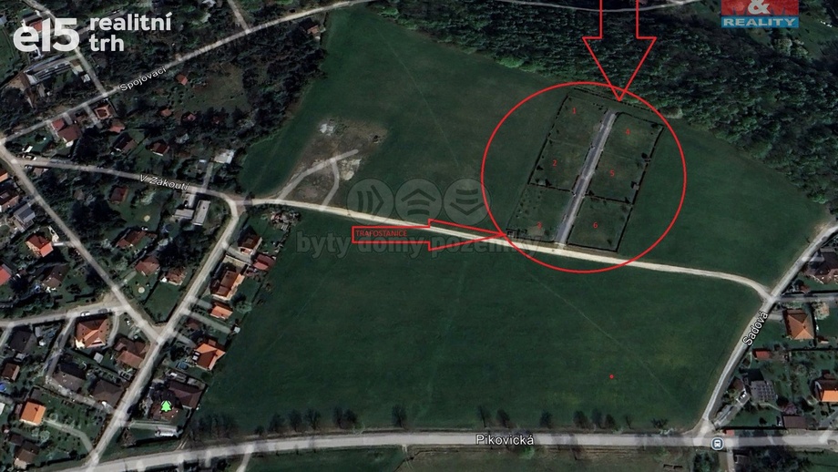 Prodej pozemky pro bydlení, 6 923 m² - Hradištko