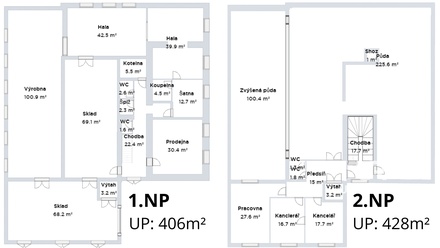 Prodej výrobního prostoru 834 m², Letovice