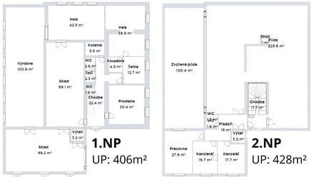 Prodej výrobního prostoru 834 m², Letovice