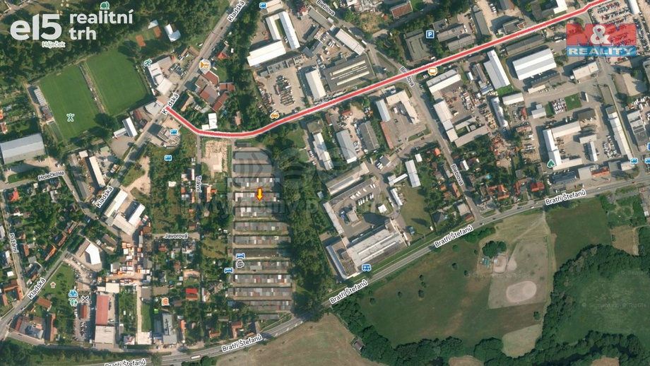 Pronájem garáže, 17 m² - Hradec Králové - Slezské Předměstí