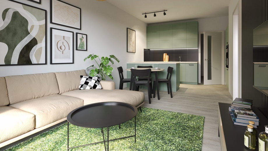 Pronájem byty 1+kk, 52 m² - Brno - Komárov
