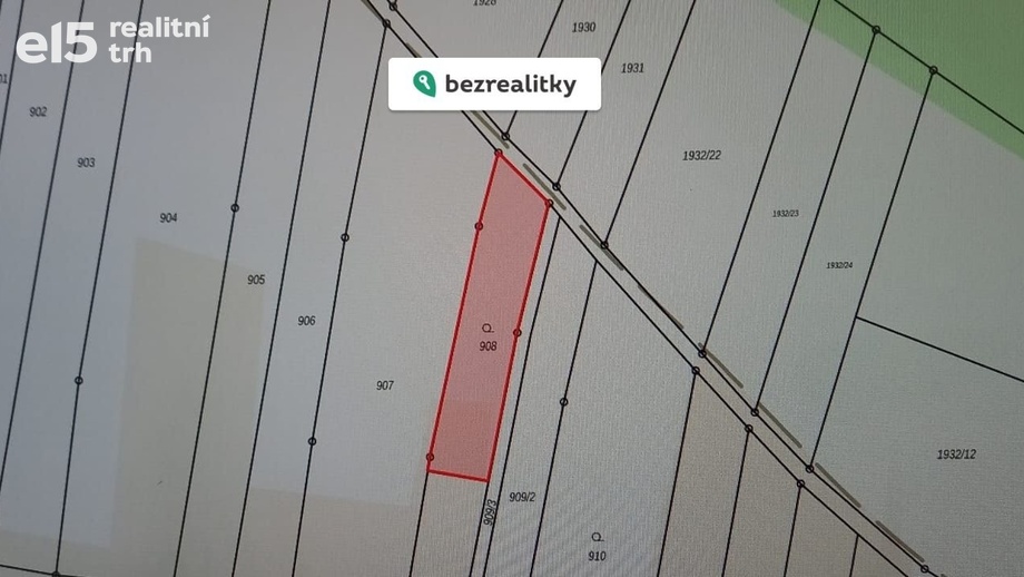 Prodej zahrady 377 m², Pozořice