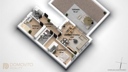 Prodej bytu 3+kk 81 m², Řepov