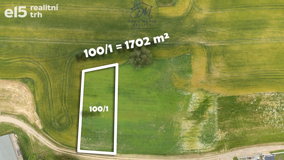 Prodej pozemky pro bydlení, 1 702 m² - Bohdaneč - Prostřední Ves