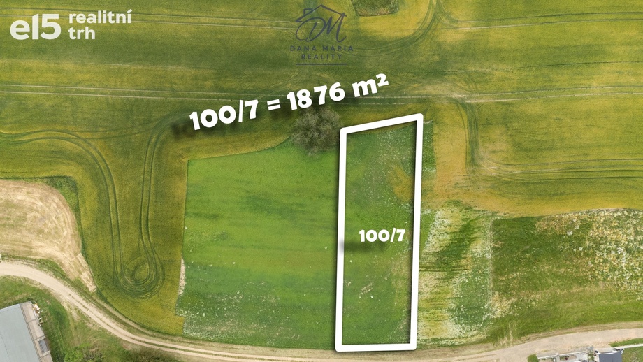 Prodej pozemky pro bydlení, 1 876 m² - Bohdaneč - Prostřední Ves