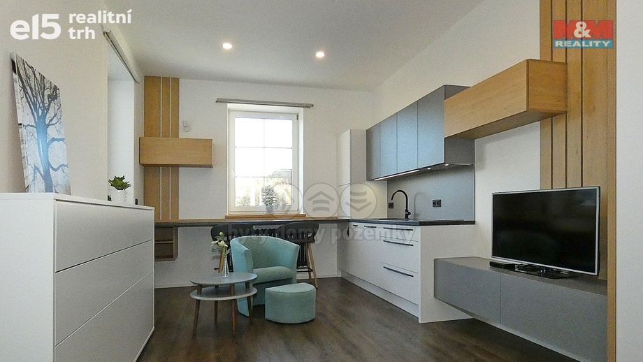 Pronájem byty 1+kk, 23 m² - Čáslav-Staré Město