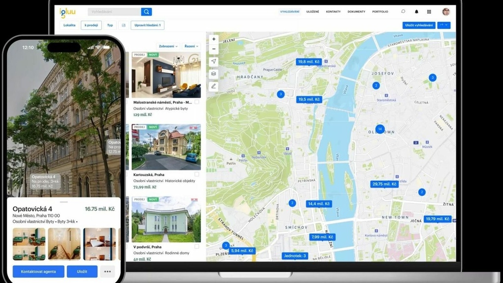 Tisíce nabídek na jednom místě. Velké realitní kanceláře se propojují na platformě Igluu