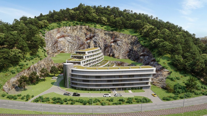 V místech bývalého kamenolomu v Brně stojí nový rezidenční projekt. Na trh přinesl 141 bytů