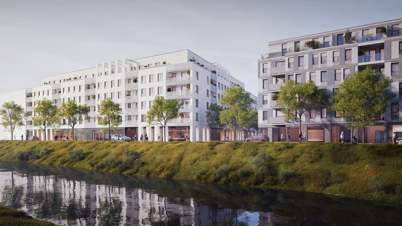 Na brownfieldu v blízkosti řeky Svitavy v Brně vzniká Urban Park. Nabídne byty do vlastnictví i na pronájem