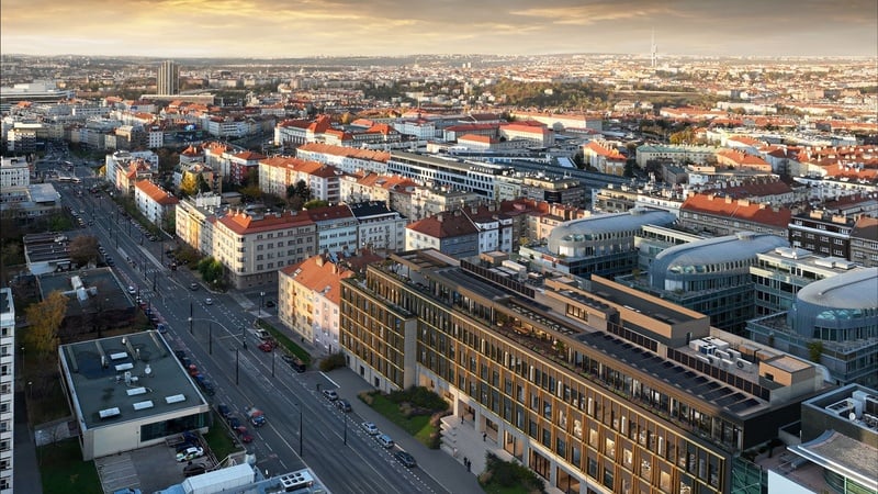 Nabídku kanceláří na pražské Pankráci rozšiřuje projekt Isola. Sloužit začne na jaře 2027