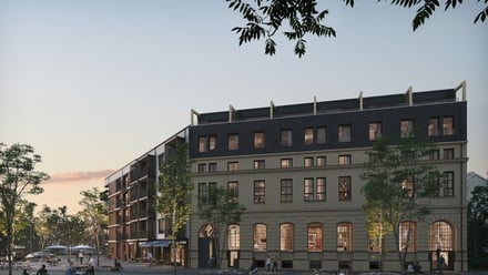 V projektu MUSE7 v pražských Holešovicích vzniká 150 nových bytů i Komunitní centrum Prahy 7