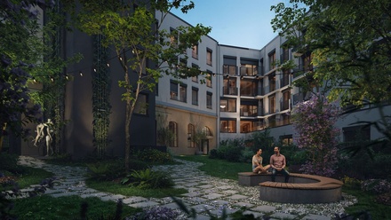 V projektu MUSE7 v pražských Holešovicích vzniká 150 nových bytů i Komunitní centrum Prahy 7