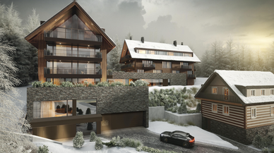 Šéf ČEZ Beneš chystá ve Špindlu rezidenční komplex. Hned vedle své majestátní dřevostavby