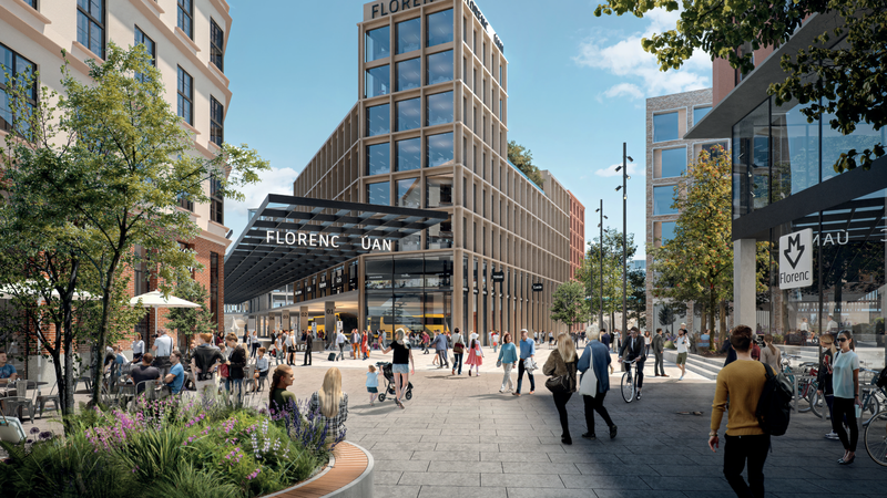 Penta plánuje novou halu pro autobusové nádraží na Florenci. Kromě zázemí pro cestující tu budou i restaurace