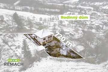 Prodej, rodinný dům, pozemek 720 m², Luhačovice, obec Polichno