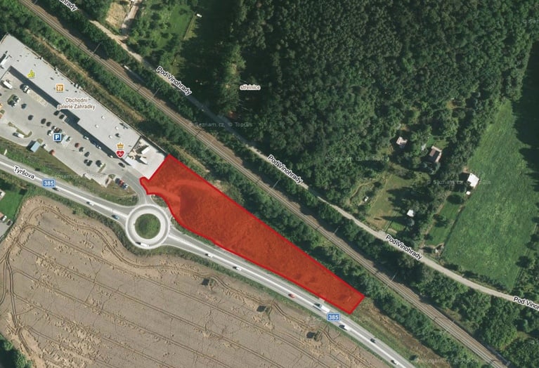 Prodej pozemku pro komerční výstavbu 5 027 m², Kuřim u Brna