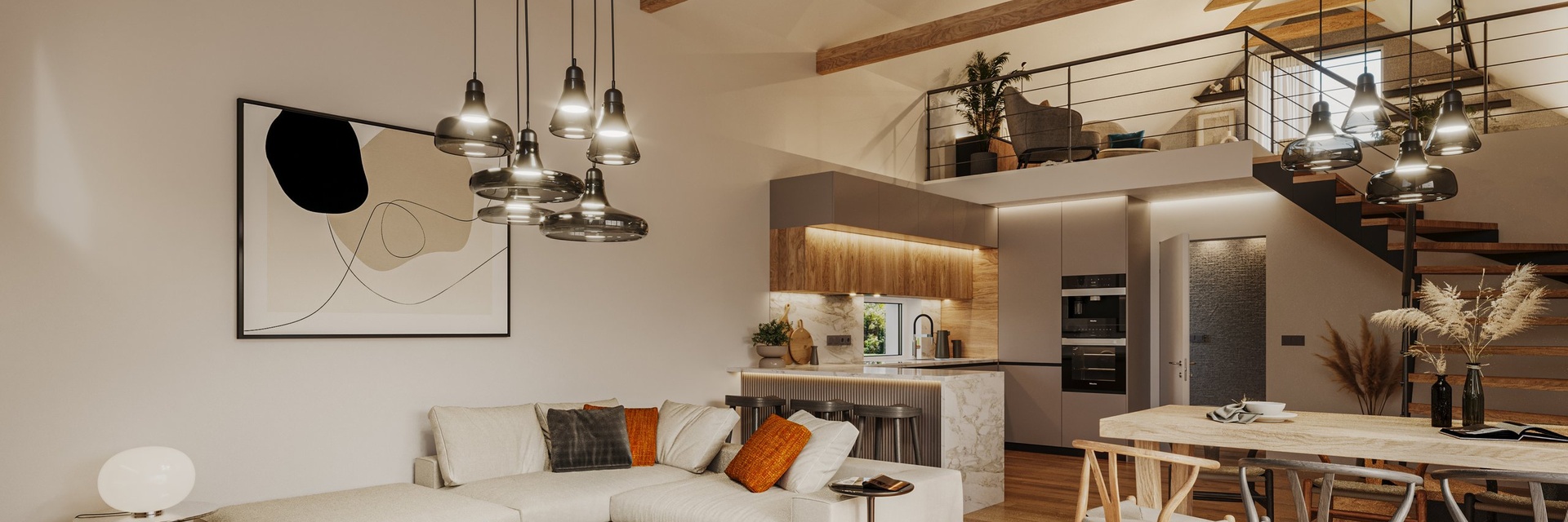 Prodej moderní novostavby rodinného domu 4+kk s pozemkem 391 m²