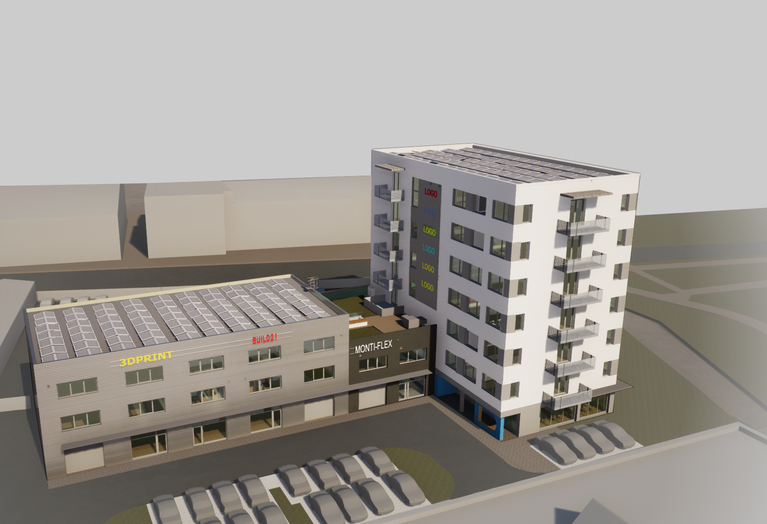 Pronájem nových kancelářských prostor 260 m², ulice Svatopetrská, Brno - Komárov
