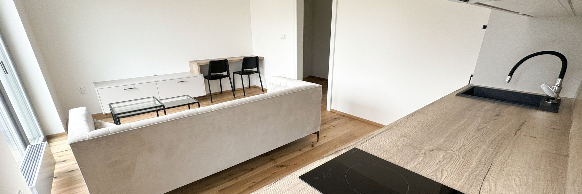 Pronájem zcela nového bytu 2+kk, 39 m² - Brno /ul. Hlinky