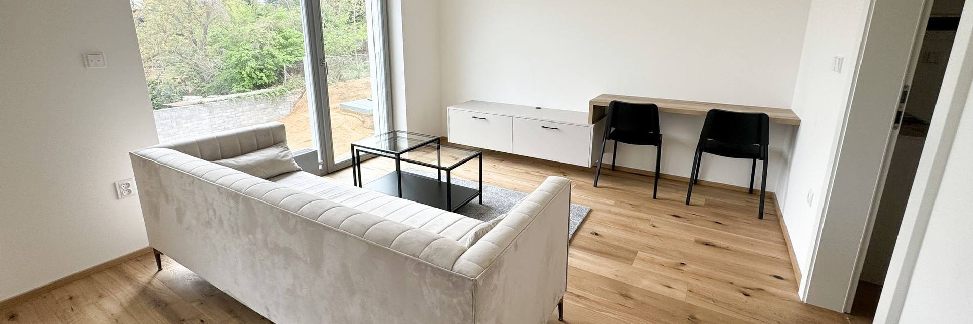 Pronájem zcela nového bytu 2+kk, 39 m² - Brno /ul. Hlinky