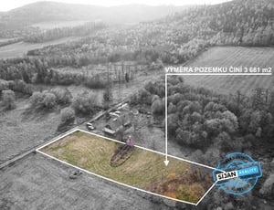 Prodej stavebního pozemku 3 681 m², Město Albrechtice