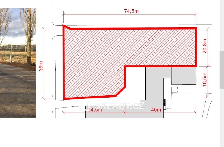 Big box venkovní plocha layout