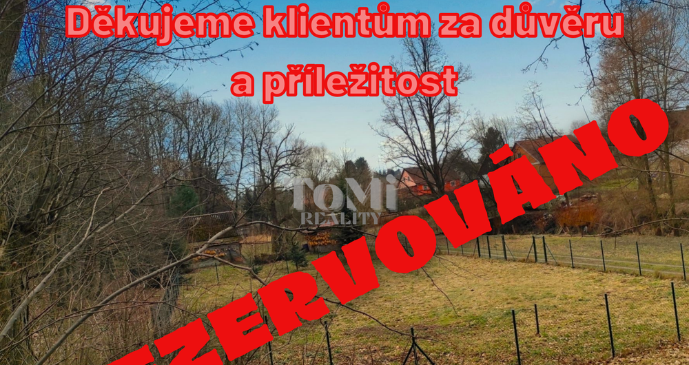Rychnov na Moravě, pozemek pro bydlení 1790 m2, sítě, příjezd, klidné místo - pozemek