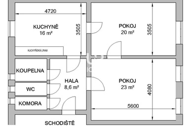 Prodej bytu 2+1 v OV, Purkyňova, Brno, 67 m²