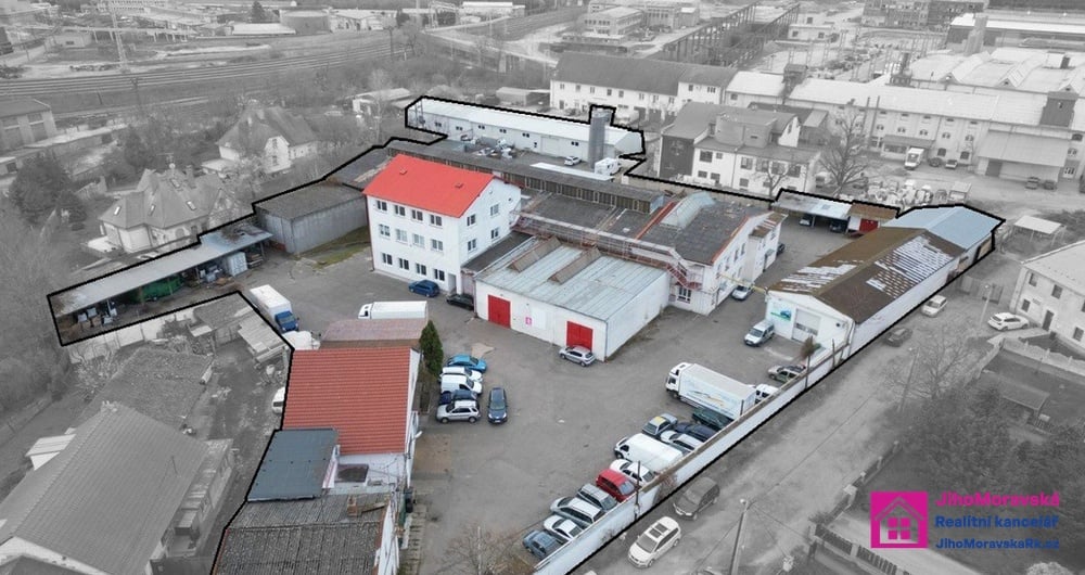 Prodej výrobního a skladovacího areálu, (8 209 m²), Velkomoravská, Hodonín