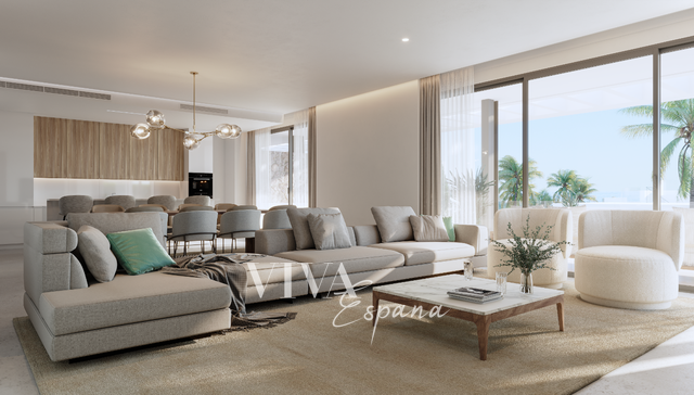 Prodej, Byty 4+kk, 139m² + 62m² terasa - Apartmán v luxusním resortu u golfového hřiště Santa Clara ve východní Marbelle.