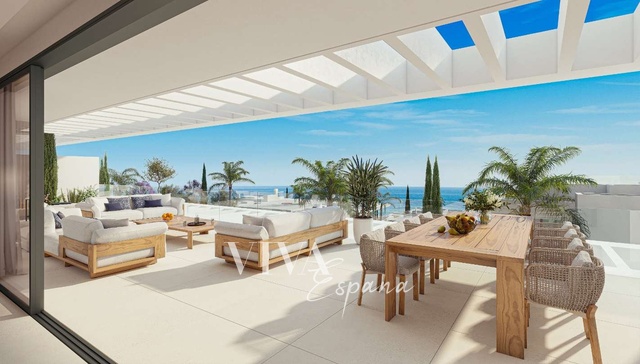 Sale, Flats 5+KT, 177m² + 151m² terrace - Apartment in a luxury resort by the Santa Clara golf course in eastern Marbella.