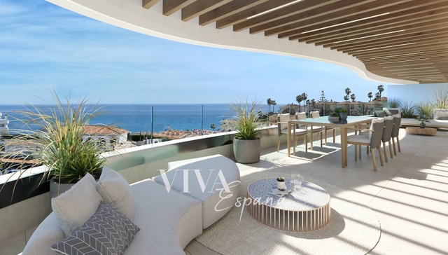 Sale, Flats 4+KT, 120m² + 115m² terrace - Penthouse with a spacious terrace and stunning views in a new residential development in Mijas.