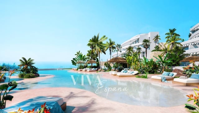 Prodej, Byty 4+kk, 99 m² + 46 m² terasa - Penthouse s výhledem a prostornou terasou v nádherném resortu s tropickými zahradami v docházkové vzdálenosti na pláž a do městečka La Cala de Mijas.