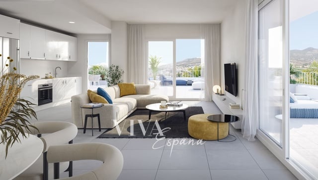Prodej, Byty 2+kk, 67 m² + 16 m² terasa - Přízemní apartmán v novém rezidenčním komplexu ve Fuengirole v blízkosti pláží.